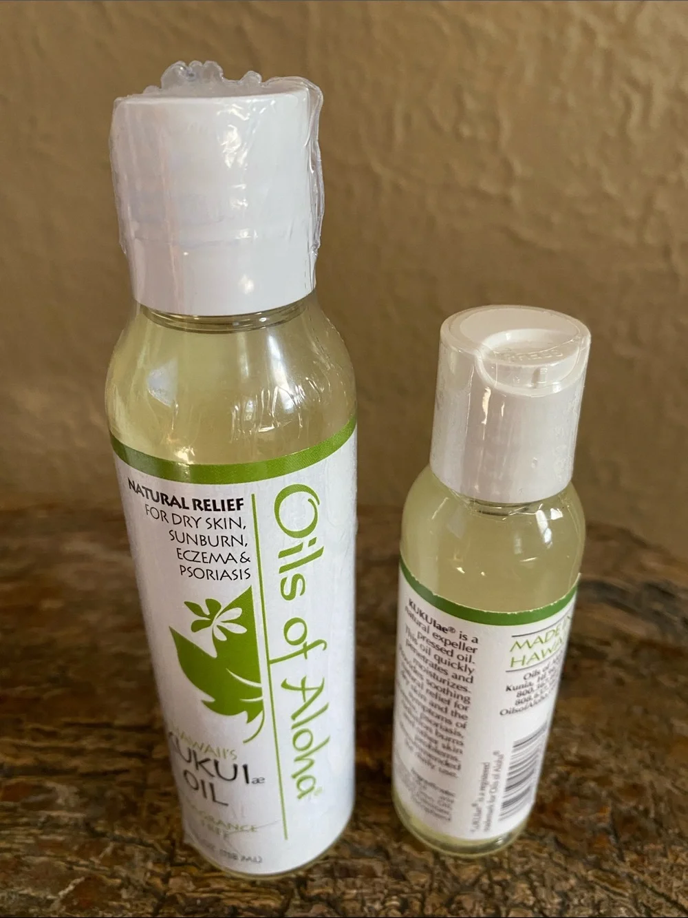 🌺Oils of Aloha🌺Hawaii Kukui Oil Fragrance Free Set of 2 Bottles